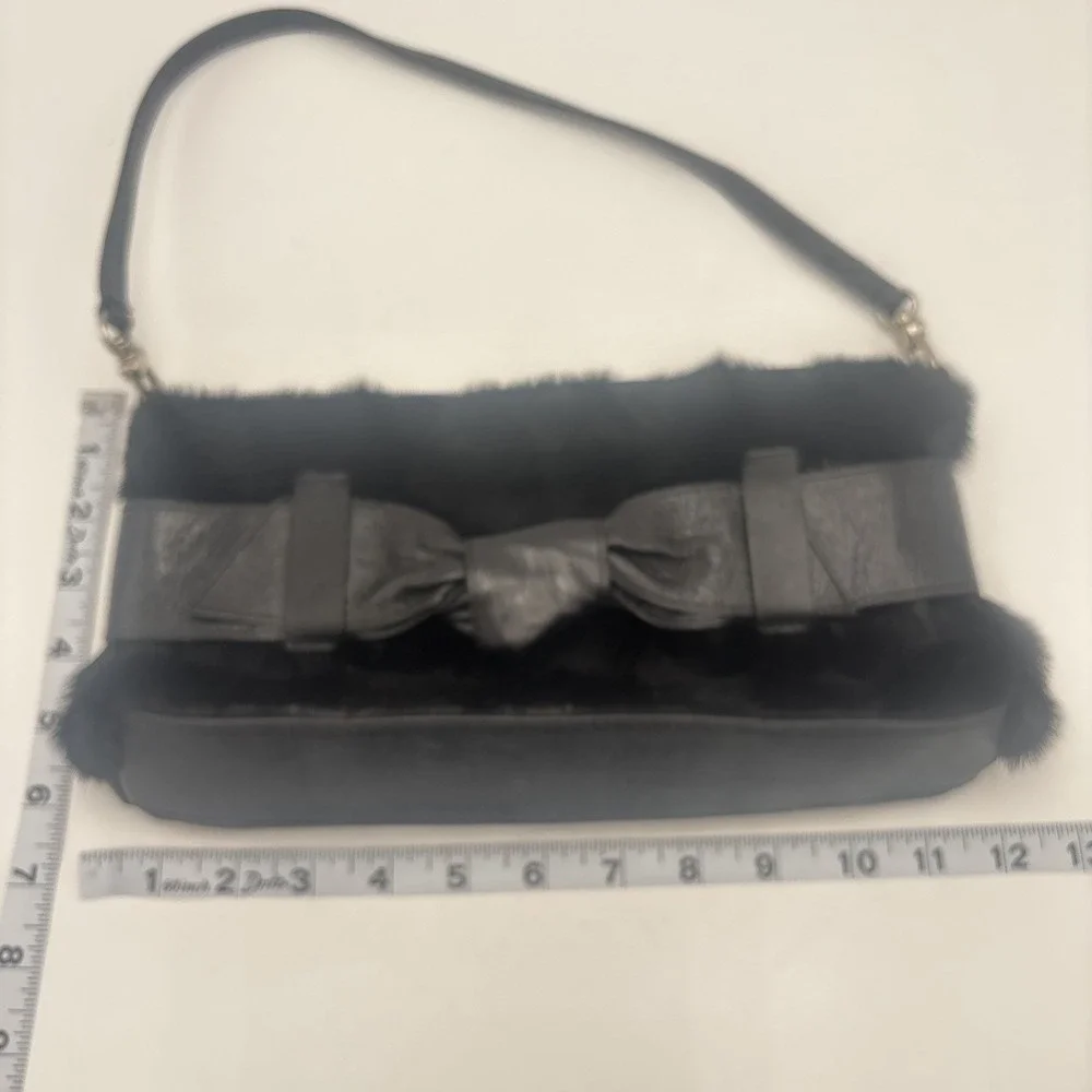 Roberta Gandolfi Fur‎ Mink Handbag Leather